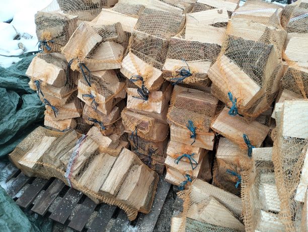 Drewno opałowe kominkowe pakowane w workach