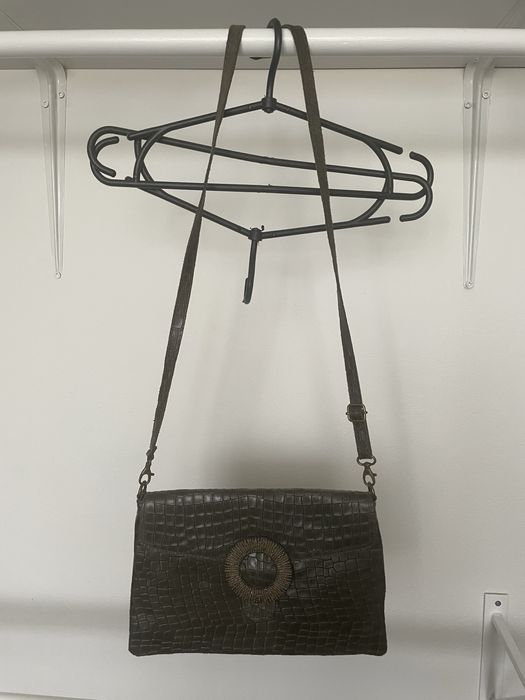 Сумка шкіряна зелена