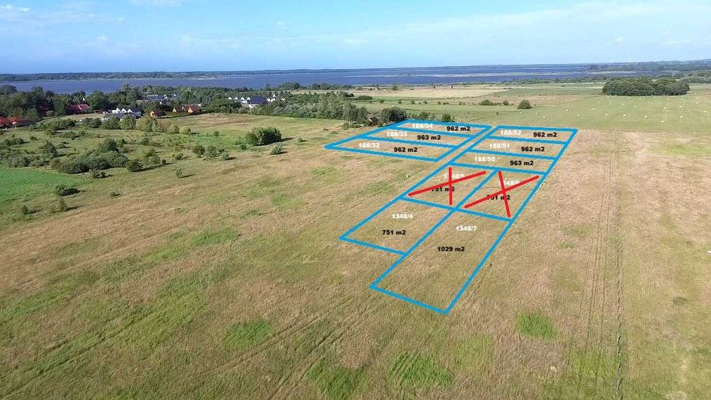 Działki budowlane nad Morzem i Jeziorem*Jezierzany*750-960m2