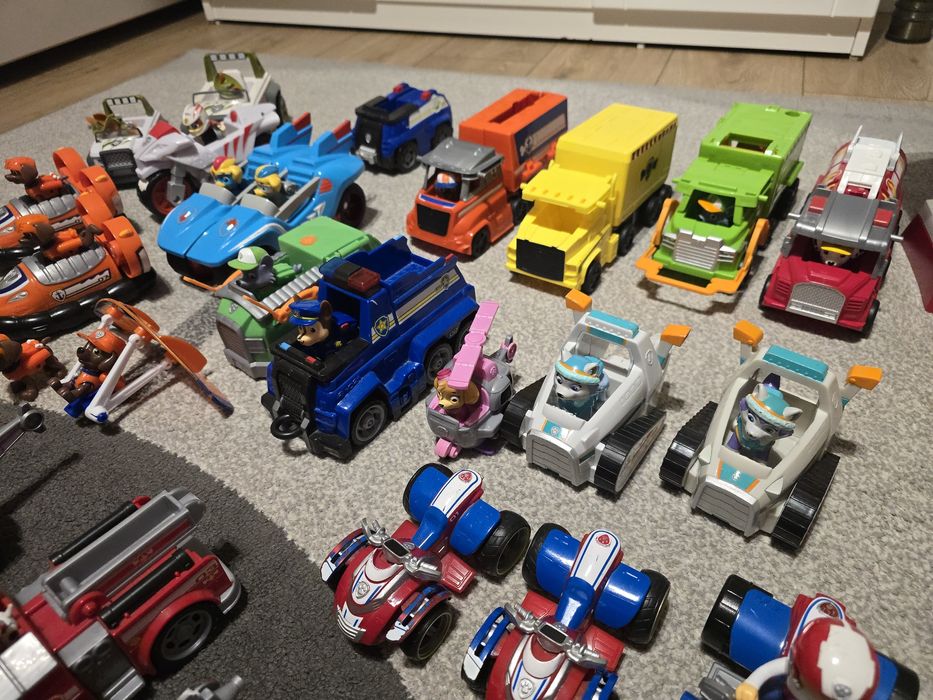 Mega zestaw pisi patrol pojazdy baza patrolowiec