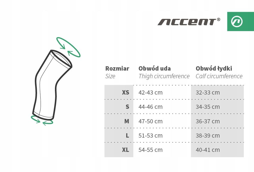 Nakolanniki ocieplane ACCENT Thermal / rozm. M