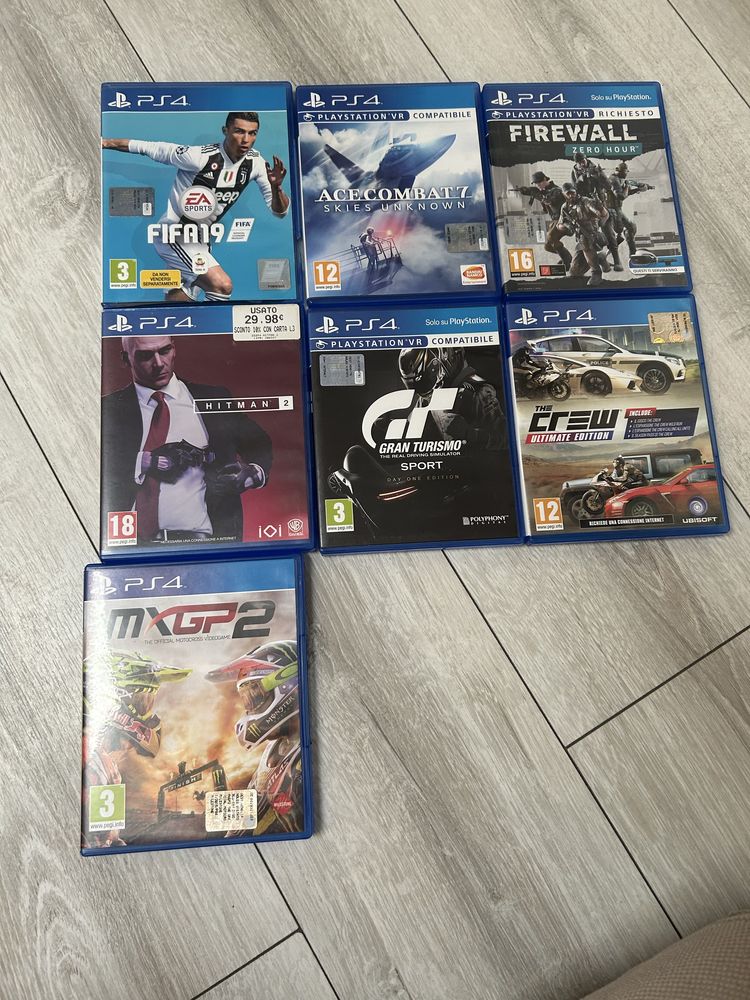 Gry ps4 7szt stan dobry………