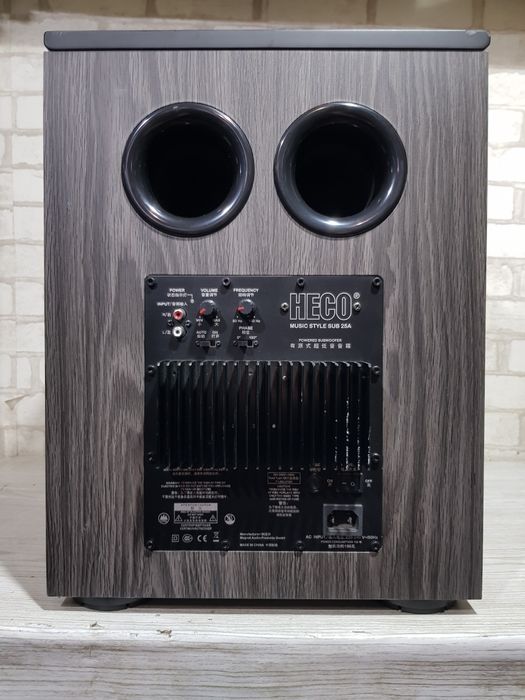 Активний сабвуфер HECO Music Style Sub 25, потужність 250 Вт, б/у
