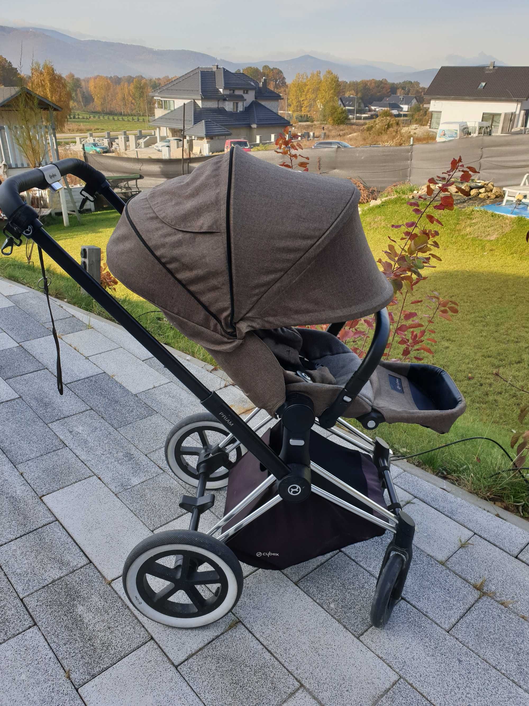 Cybex Priam zestaw 2w1 plus dodatki