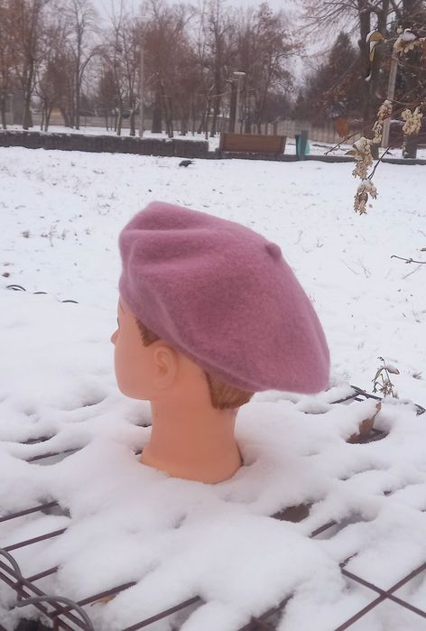 Берет женский, 100% шерсть
