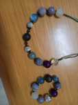 Conjunto Novo de fio e pulseira coloridos ajustáveis