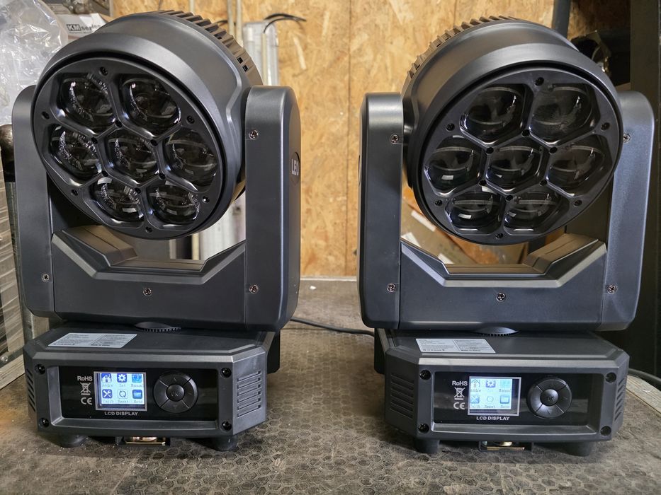 2 Moving head 7x40w bee eye com case