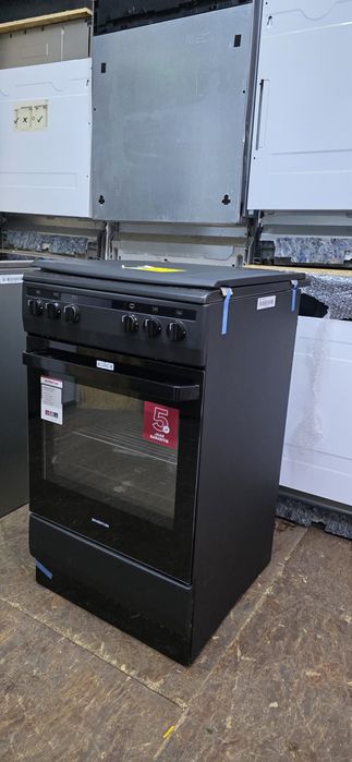 Kuchenka Gazowa  wolnostojąca 50cm czarny mat OUTLET Inventum