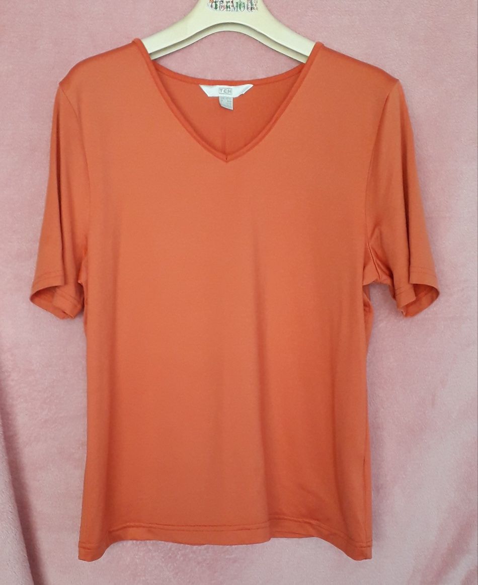 TCM pomarańczowy, damski T-shirt r.42/44