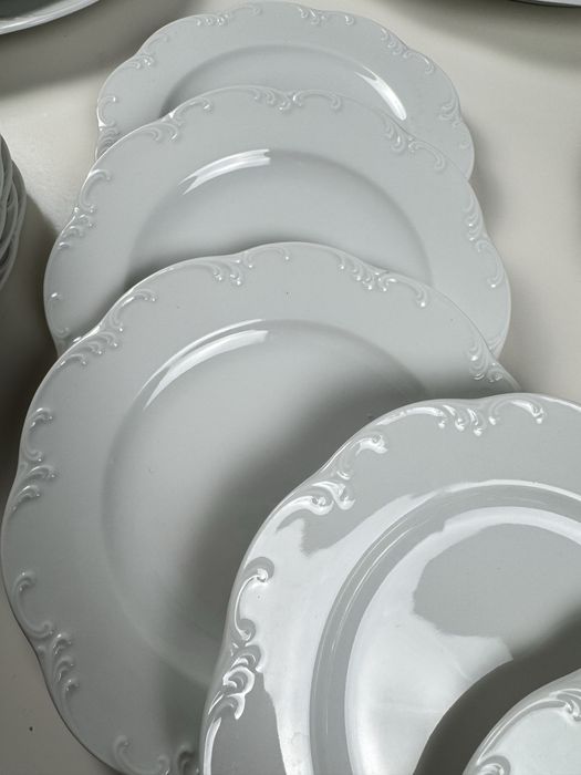 Serwis obiadowy Rosenthal Monbijou na 12 osób Biały