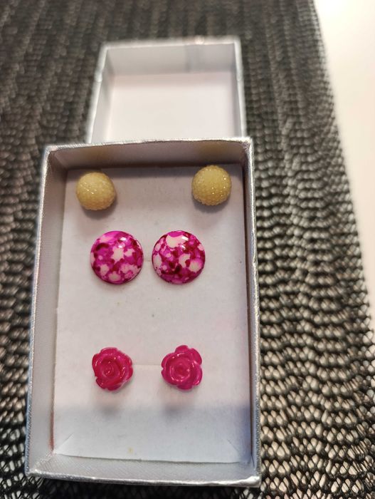 Zestaw 3 par kolczyków