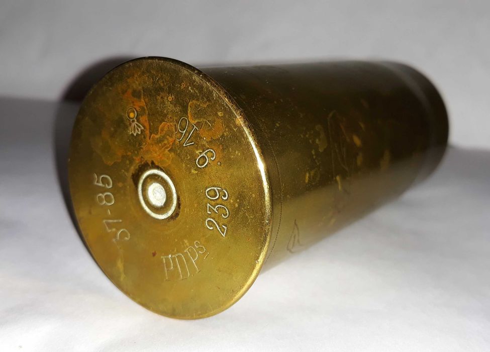 Francuska łuska do działka 37mm Puteaux 1916 rok- sztuka okopowa