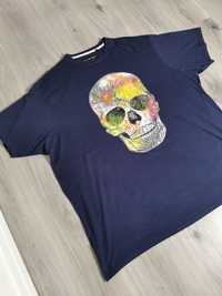 T-shirt koszulka z nadrukiem Czaszka okulary skull rozmiar 4XL/5XL
