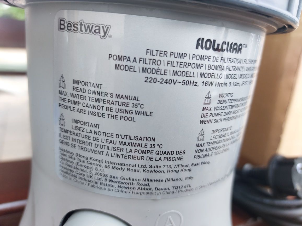Pompa basenowa filtrującą Bestway