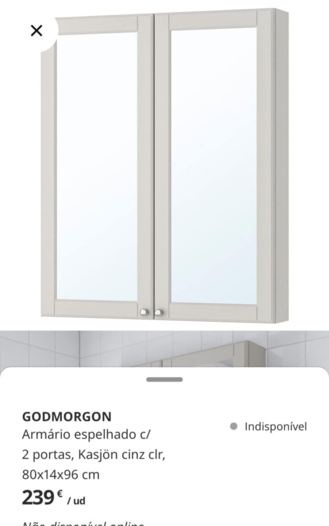 Armário de casa de banho IKEA novo