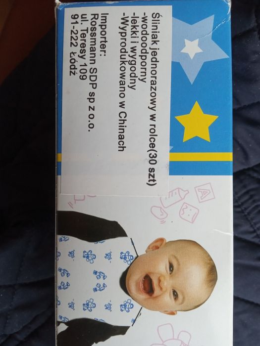 Śliniaki jednorazowe