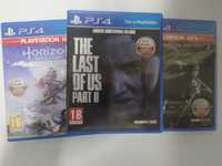 Zestaw 3 gier PS4 The last of us 1,2 i horizon