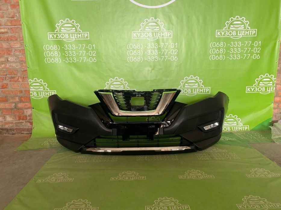 Морда Nissan Rogue 2017 - 2022 Бампер капот фара коплект