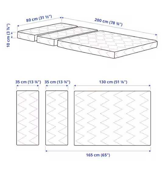 VIMSIG
Materac piankowy na łóżko rozsuwane, 80x200 cm IKEA