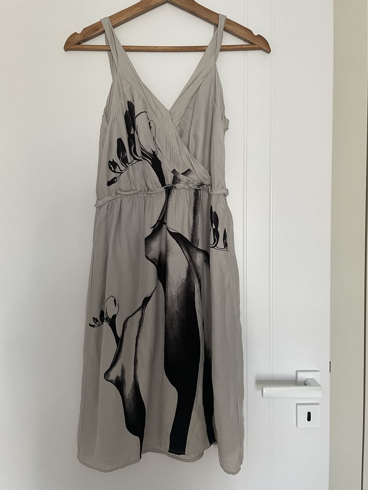 Banana Republic jedwabna sukienka jedwabna 34xs Massimo Dutti jedwab