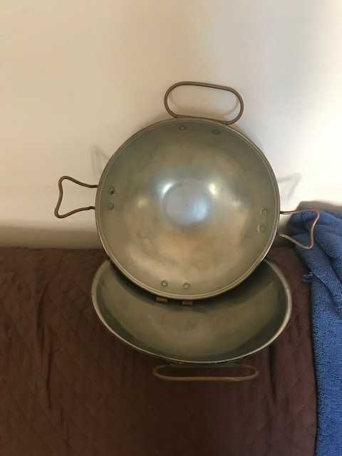 Cataplana antiga em cobre