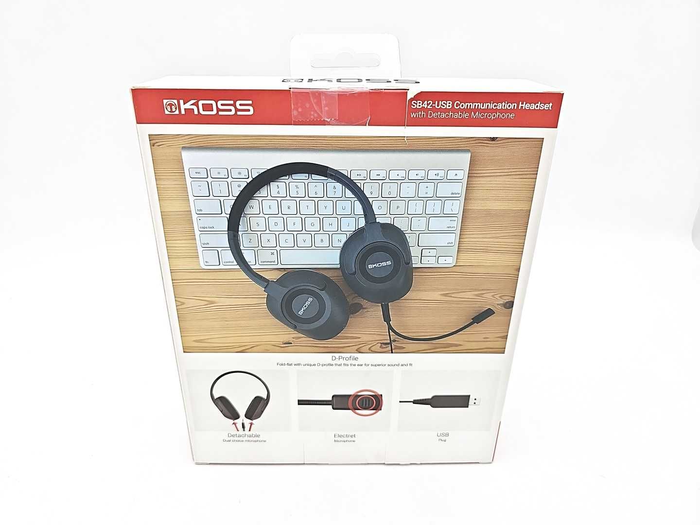 Jak nowe słuchawki nauszne z mikrofonem KOSS SB42-USB