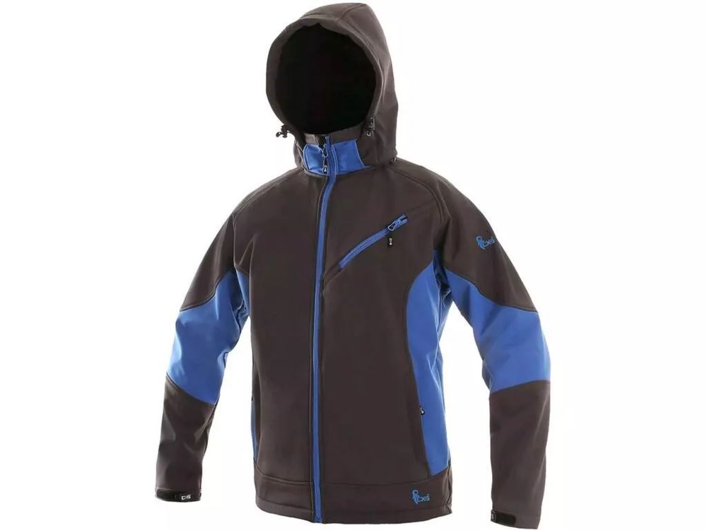 Чоловіча куртка CXS SACRAMENTO softshell, серо-синяя