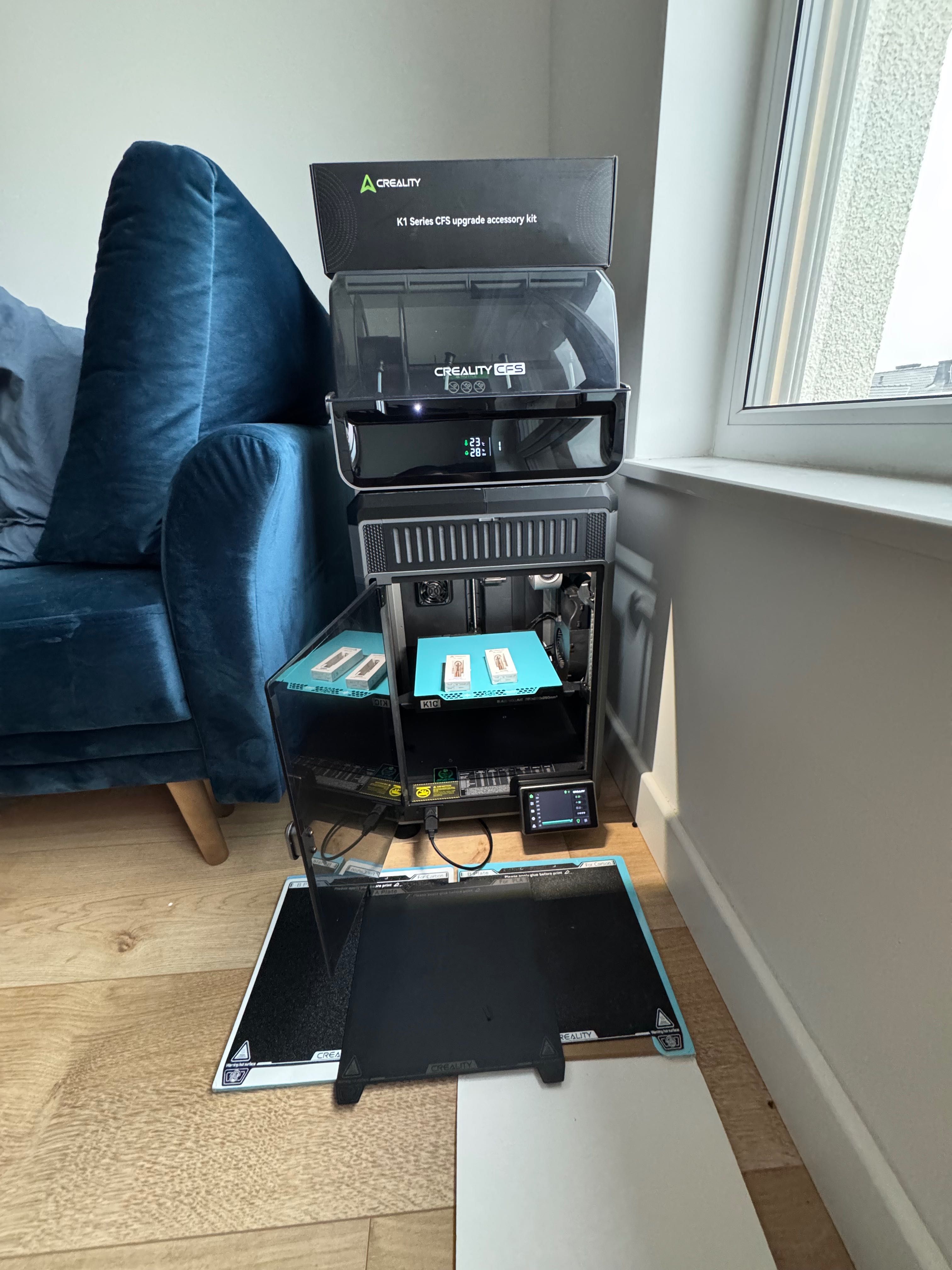 Drukarka 3D Creality K1C + system CFS + dodatki