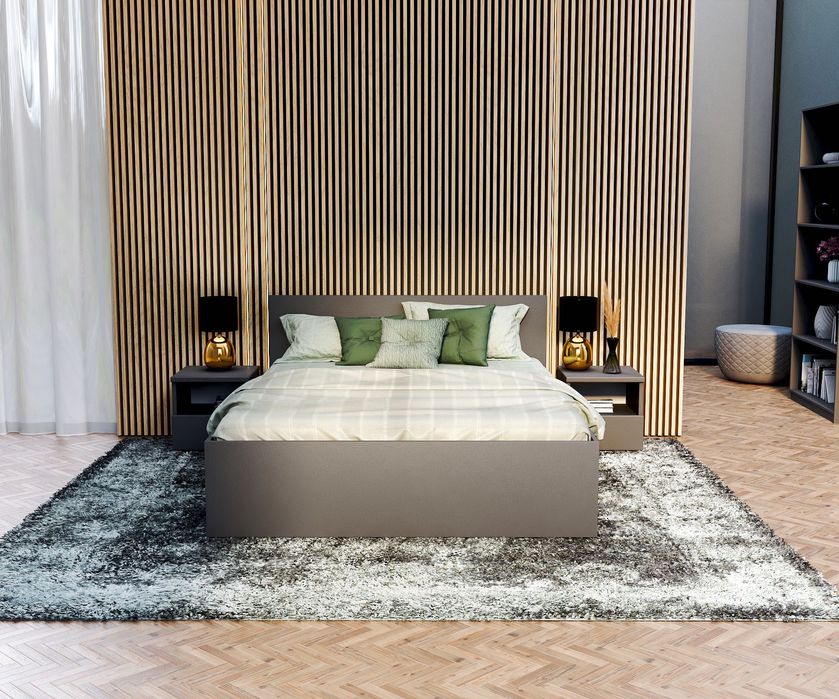 Łóżko Małżeńskie Pojemnik 90/120/140/160/180x200 podnoszonym stelażem