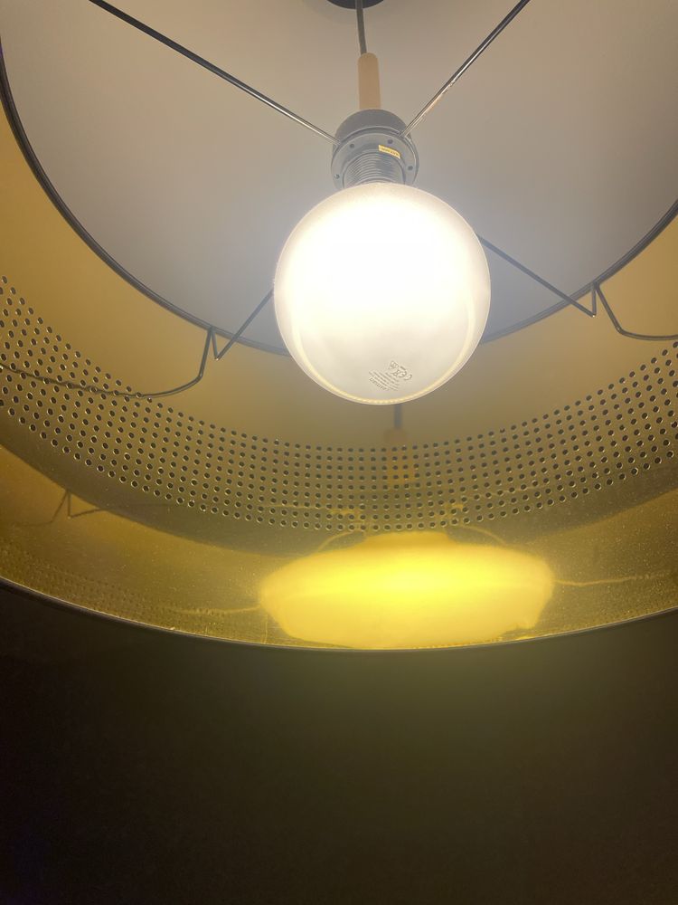 Nowoczesna Czarna lampa okrągła ze złotym wisząca 50cm Lighting abażur