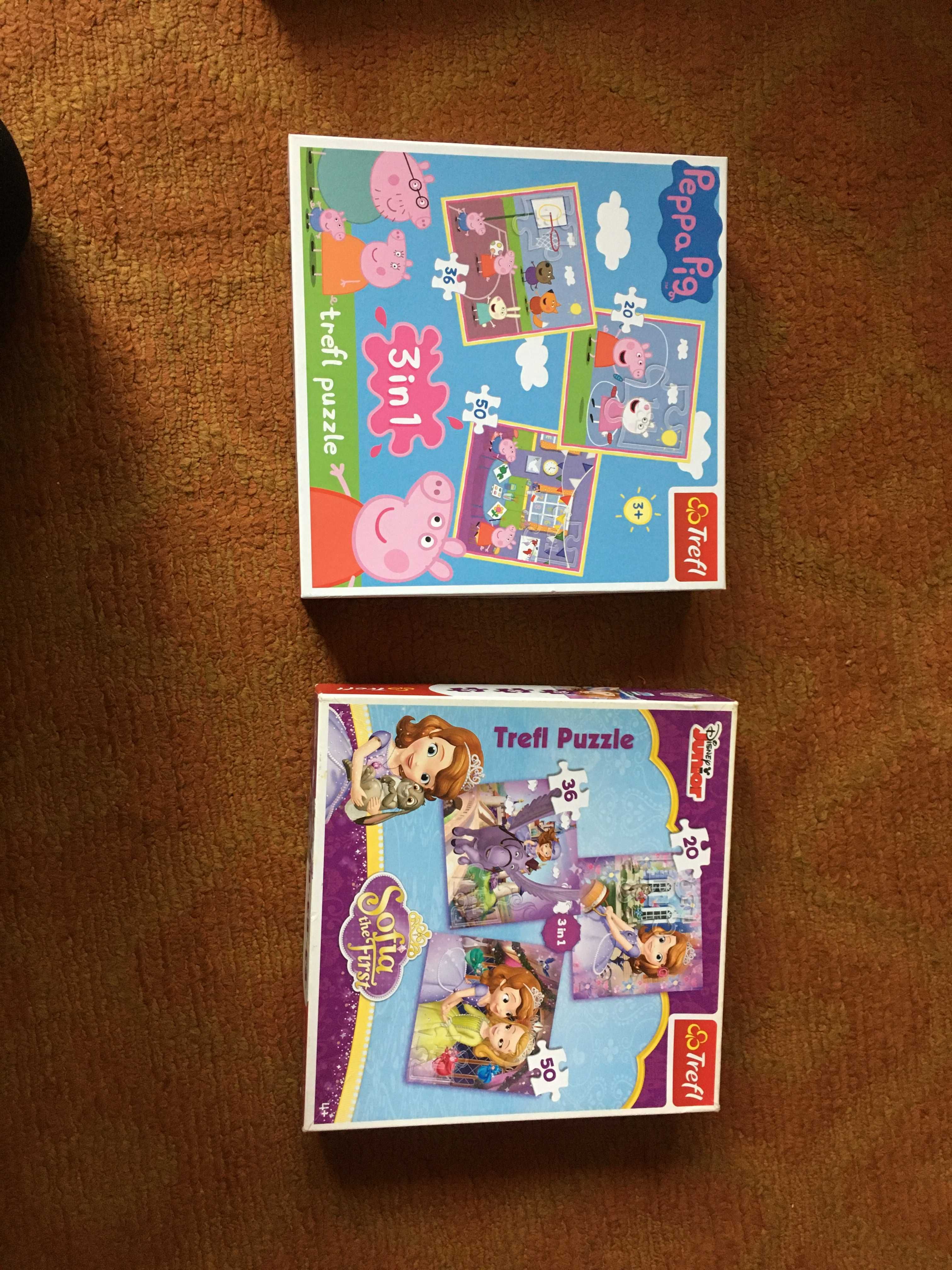 Puzzle dla dziewczynki Peppa i Dora 3 - 4 latka
