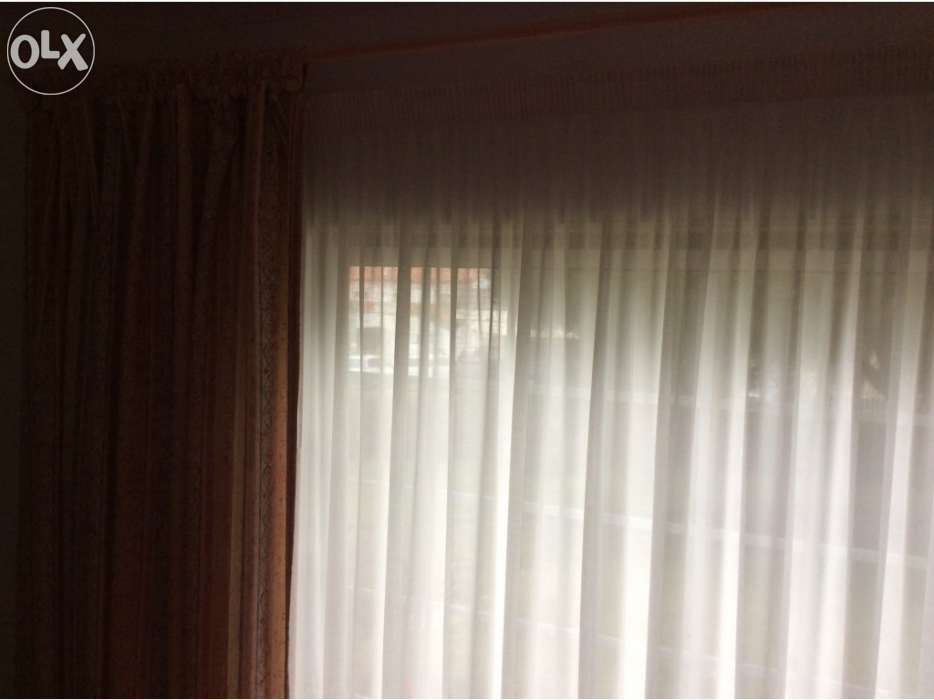 Cortinados Duplos de Sala 4,70mt + Varão + Acessórios