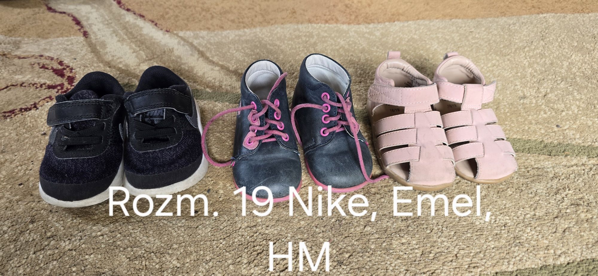Buty/ buciki emel, naturino, nike rozm. 19 i 20