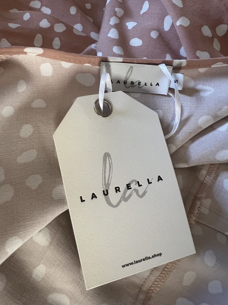 Laurella Sukienka Milano White Dots S 36
