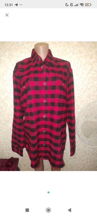 мужская рубашка в клетку