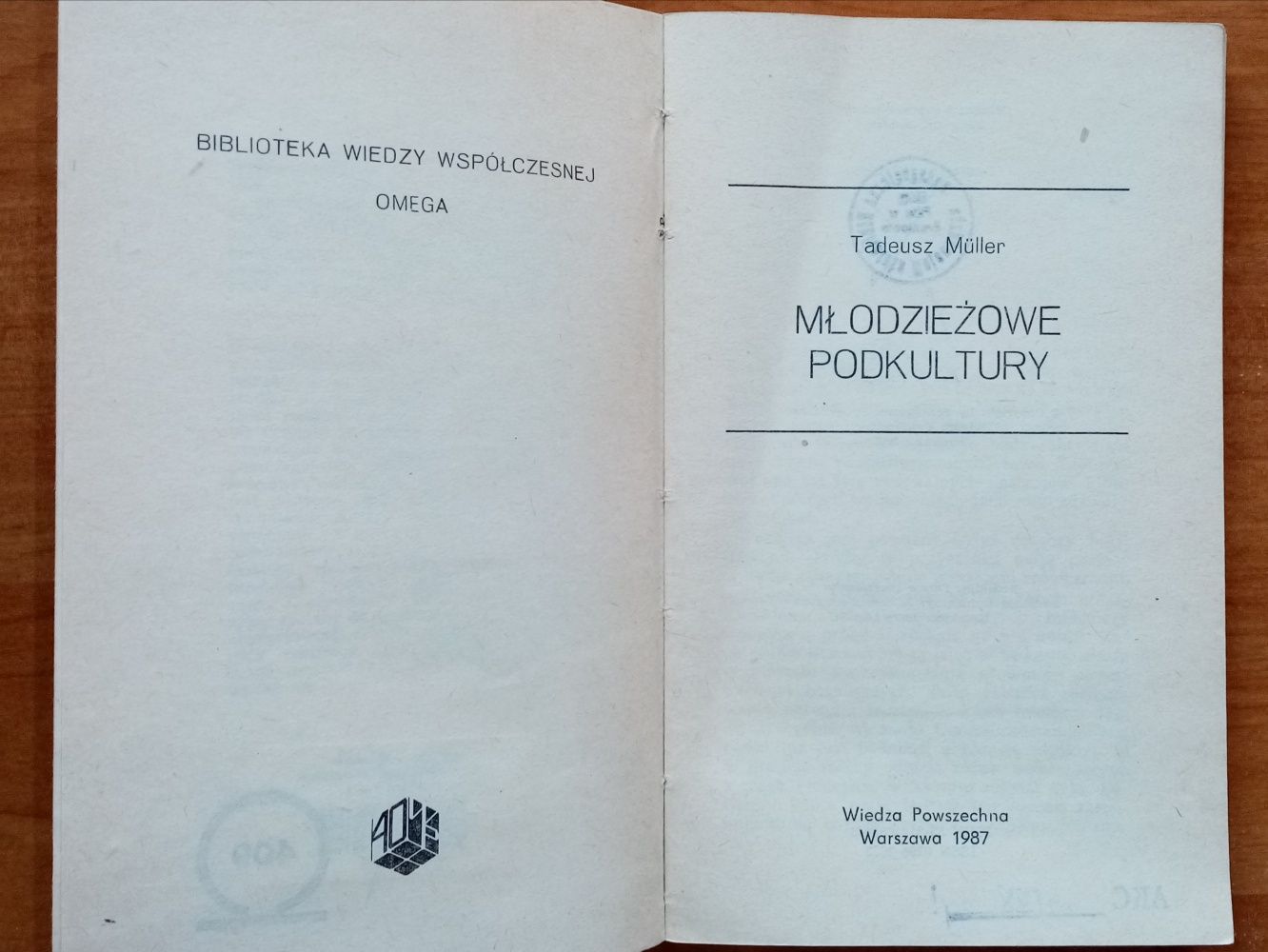 Młodzieżowe podkultury Tadeusz Muller