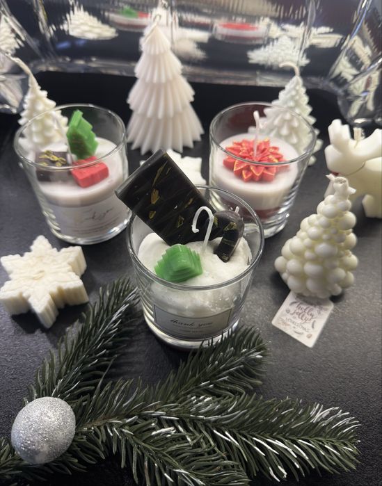 Свічки новорічні та різдвяні