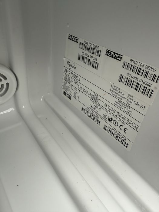 Морозильна камера Whirlpool AFG7080/IX