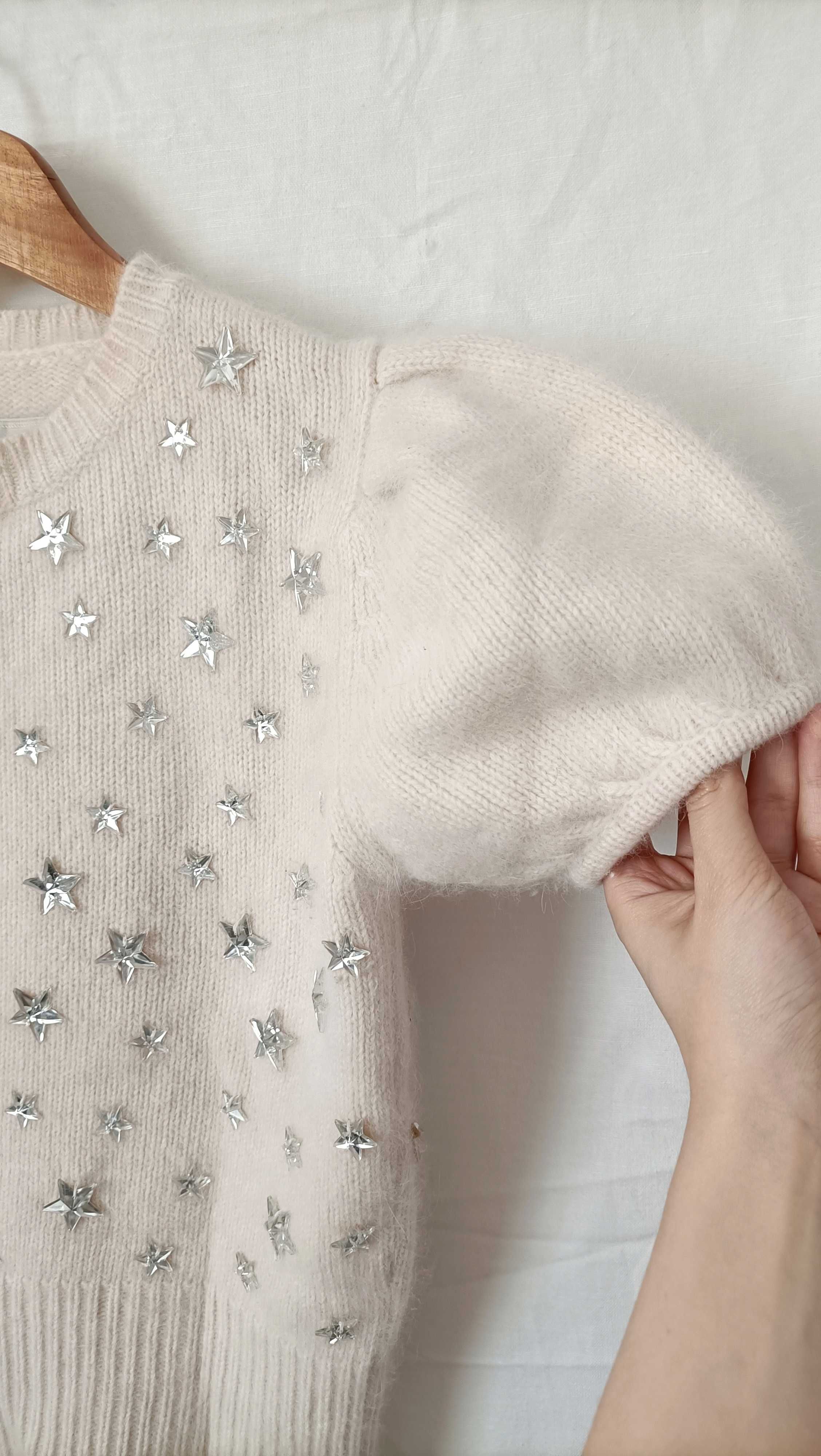 Sweter z krótkim rękawem By Malene Birger, angora