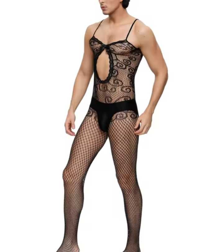 MĘSKA seksowna bielizna komplet sexy strój bodystocking kostium