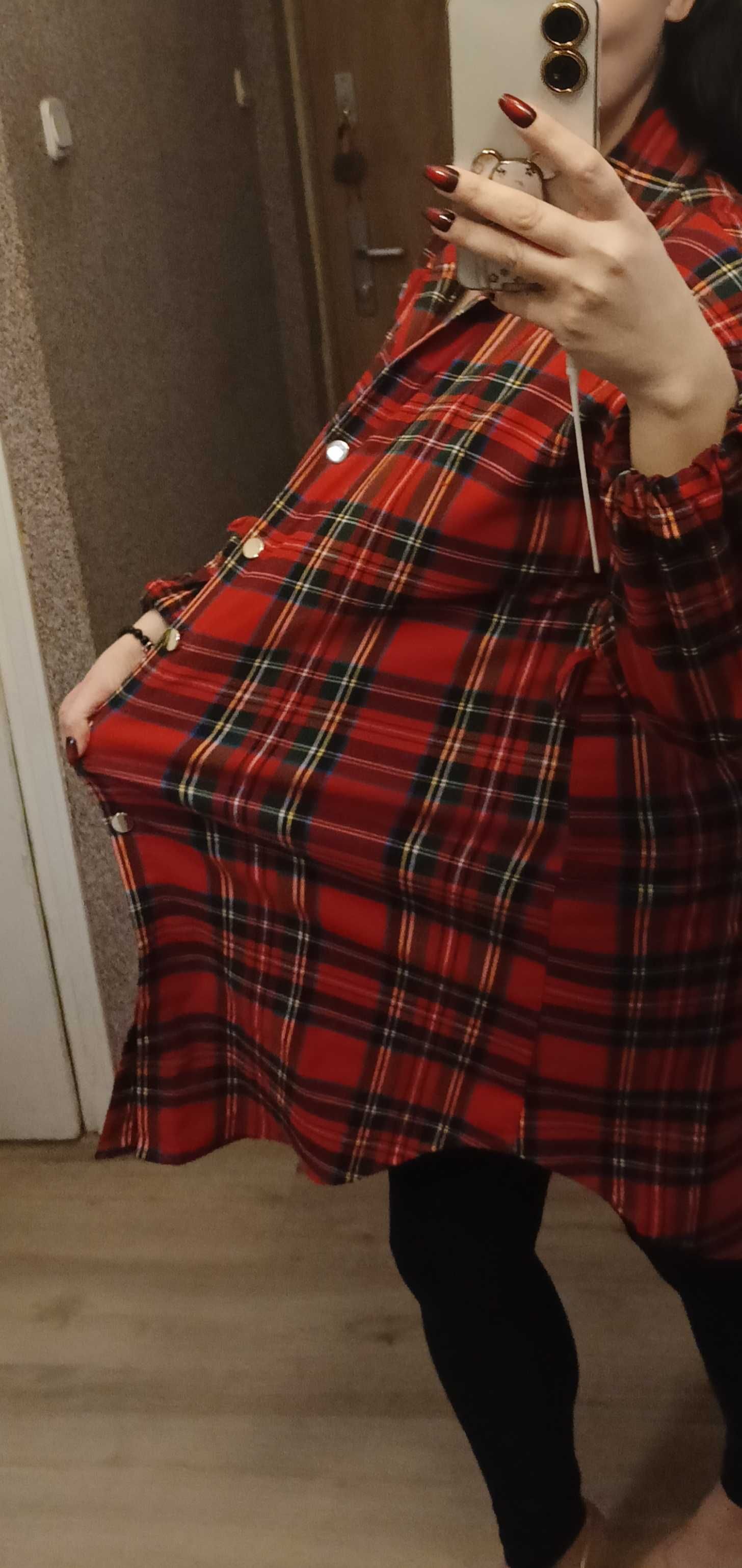 Sukienka w kratkę