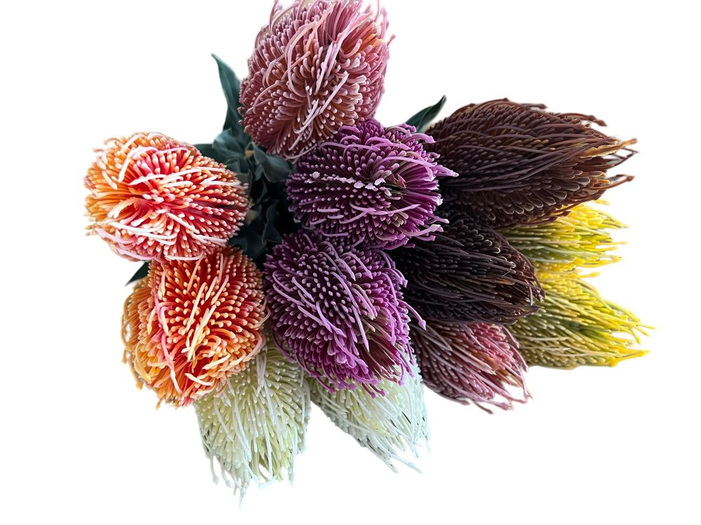 Karczoch kwiat sztuczny - 6 KOLORÓW- cena za 6SZTUK (13pln za sztuke)