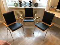 Krzesła Hiller Bauhaus modern vintage 3 szt Manufaktur Hiller