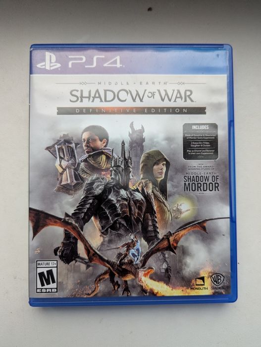 Shadow of War ігри игры диски на PS4 PS5