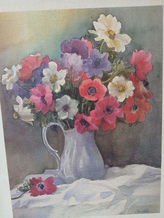 Duży obraz w ramie.