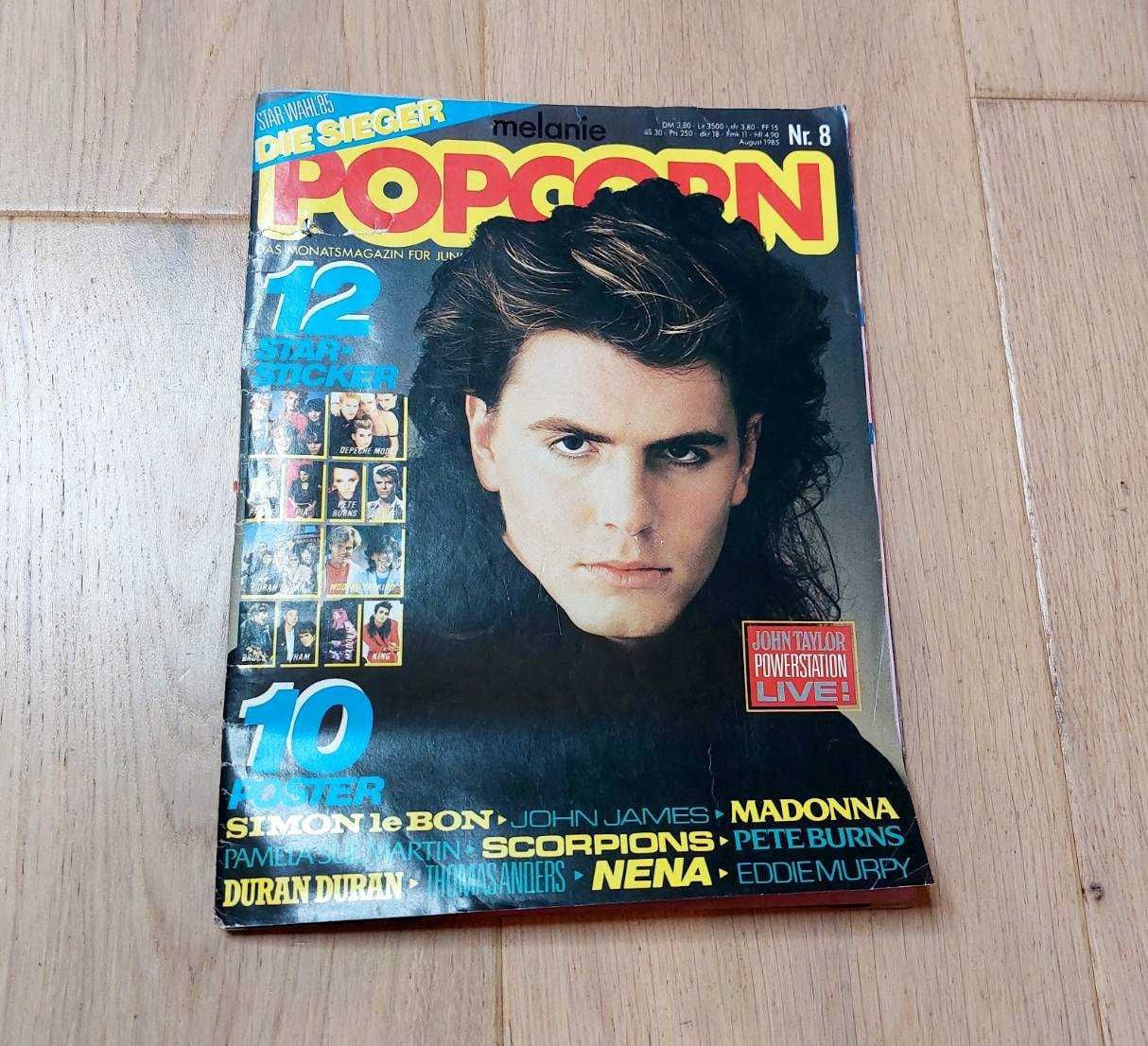 Popcorn Germany - 8/1985 - plakaty w środku