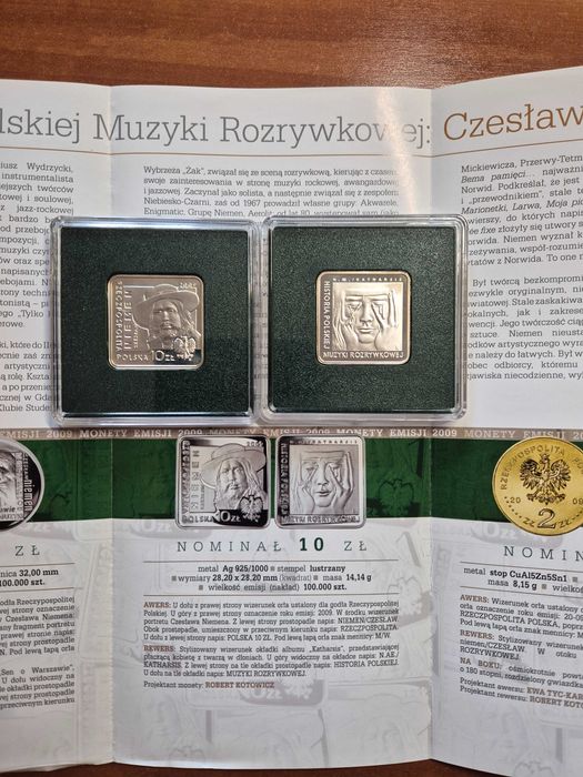 Czesław Niemen Klipa moneta 10 zł 2009 r.