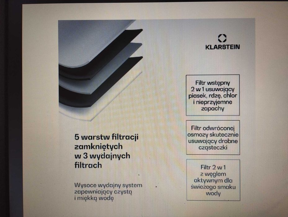 AquaFina 6L, uzdatniacz wody, 5-stopniowa filtracja,dystrybutor