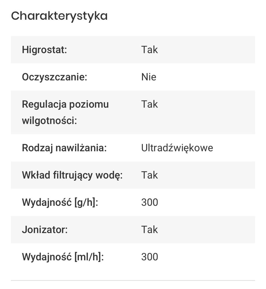 Nawilzacz powietrza airsonic hb UH2021DBL z jonizacja