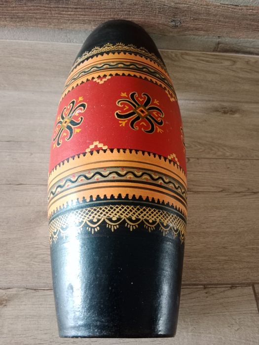 Duży wazon ceramiczny etniczny ręcznie malowany 40cm